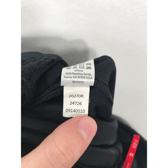 Spanx Womens S Faux Vegan Leather High Waist Black Leopard Leggings Pants - Picture 8 of 11